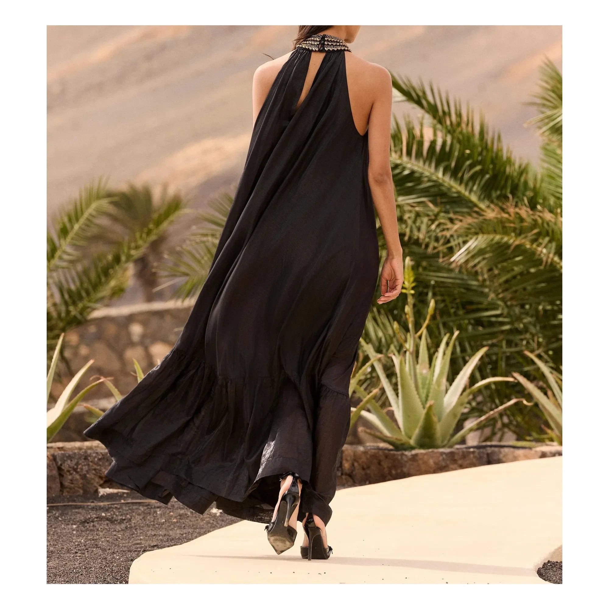 Mes Demoiselles - Lumon Metallic-Kleid | Carbon