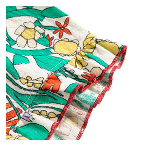 Bobo Choses - Bio-Baumwoll-Babyshorts mit Blumenmuster und Rüschen | Ecru