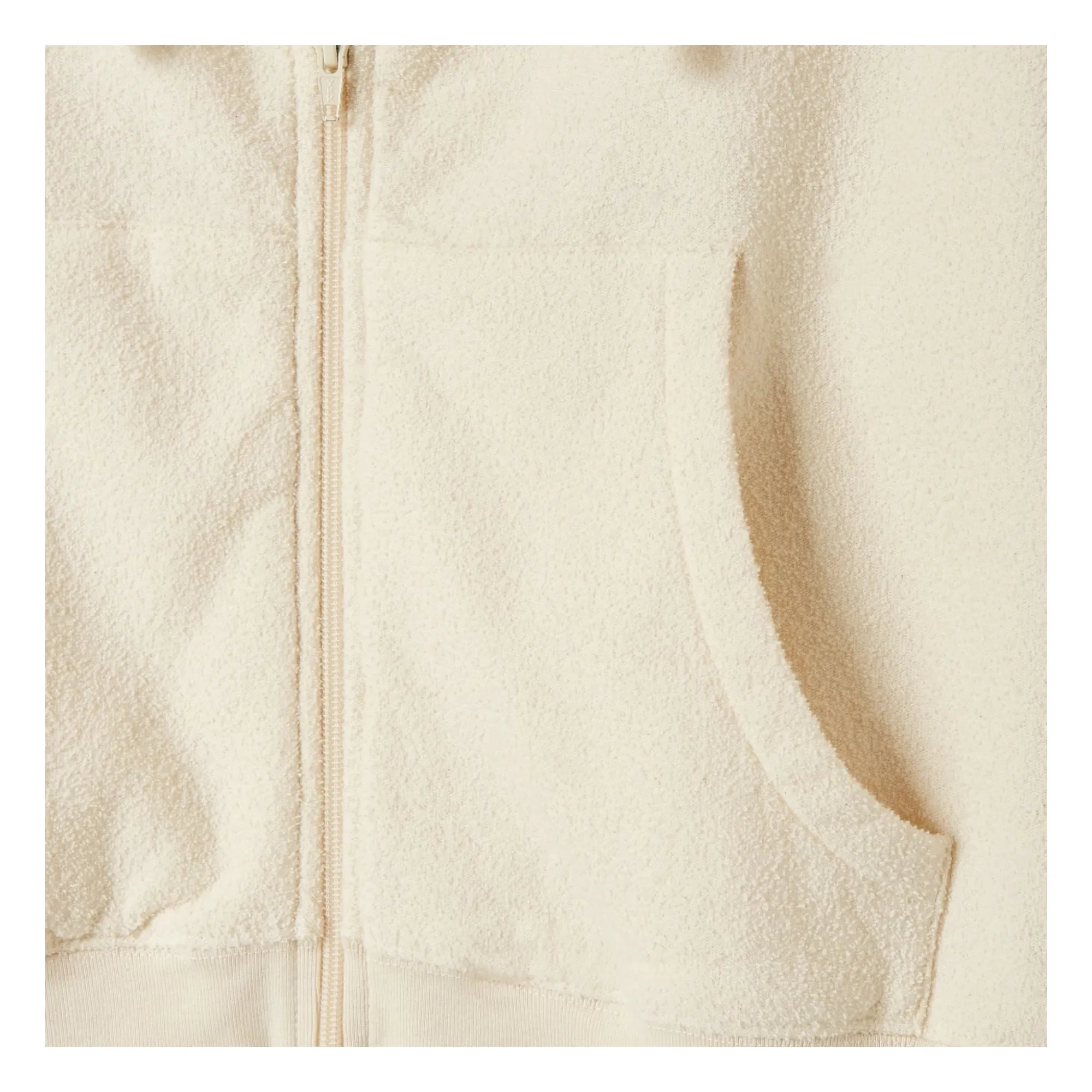 American Vintage - Bobypark Sweatshirt aus Bio-Baumwolle mit Reißverschluss | Ecru