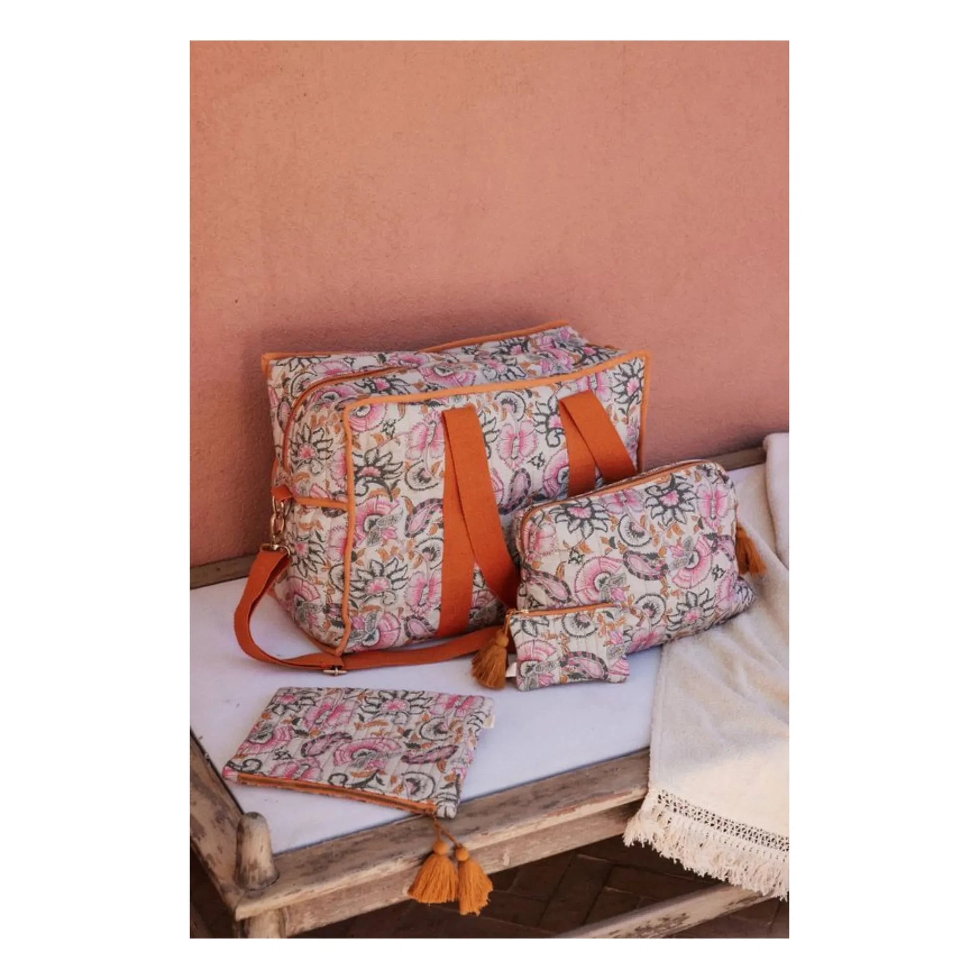 Louise Misha - Lilio Wickeltasche 36 Stunden, Bio-Baumwolle | Orange