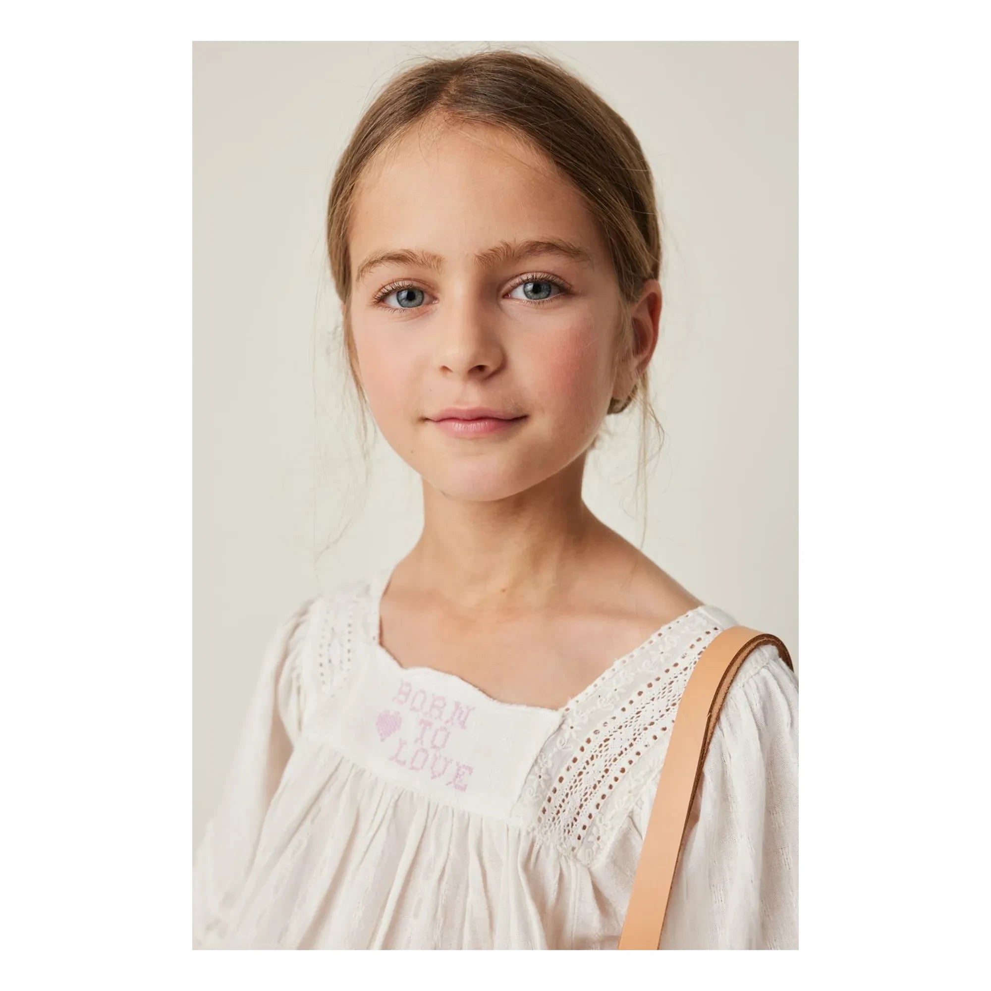 Tocoto Vintage - 3/4-Arm Bestickte Bluse | Weiß