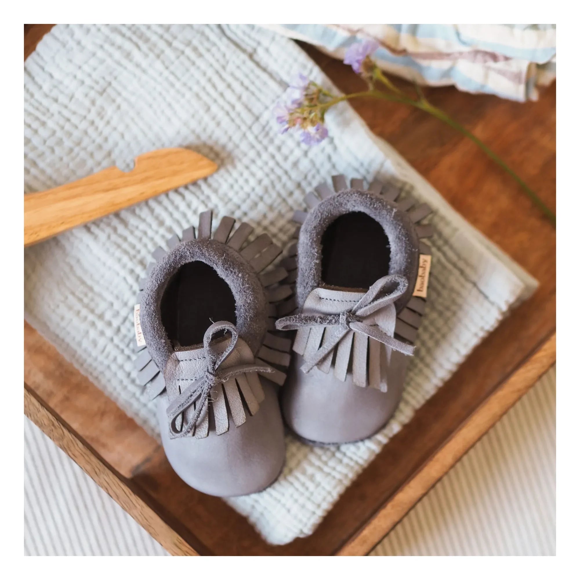 Baobaby - Quasten-Sandalen | Grau