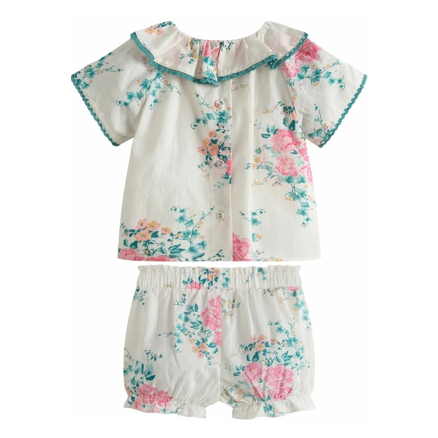 C'era Una Volta - Miki Bluse und Shorts Set | Weiß