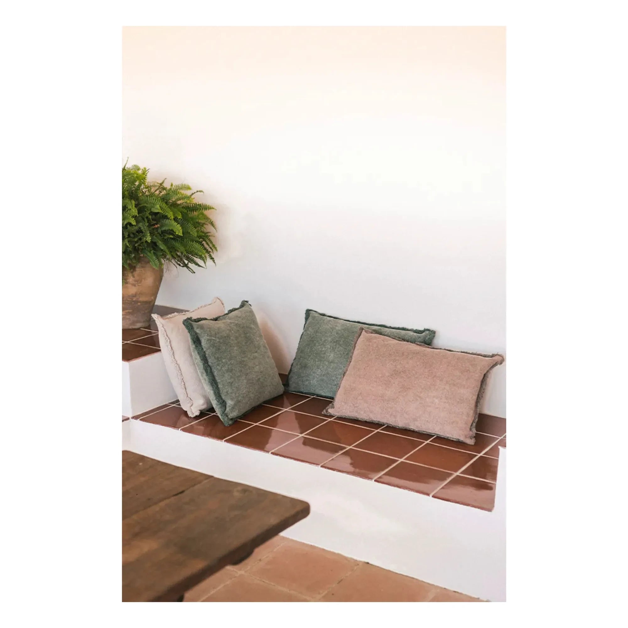 Lorena Canals – Rechteckiges Kissen in Steinwaschung | Pink