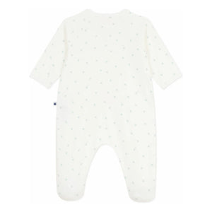Petit Bateau – Schlafstrampler Pati aus Bio-Baumwolle | Weiß