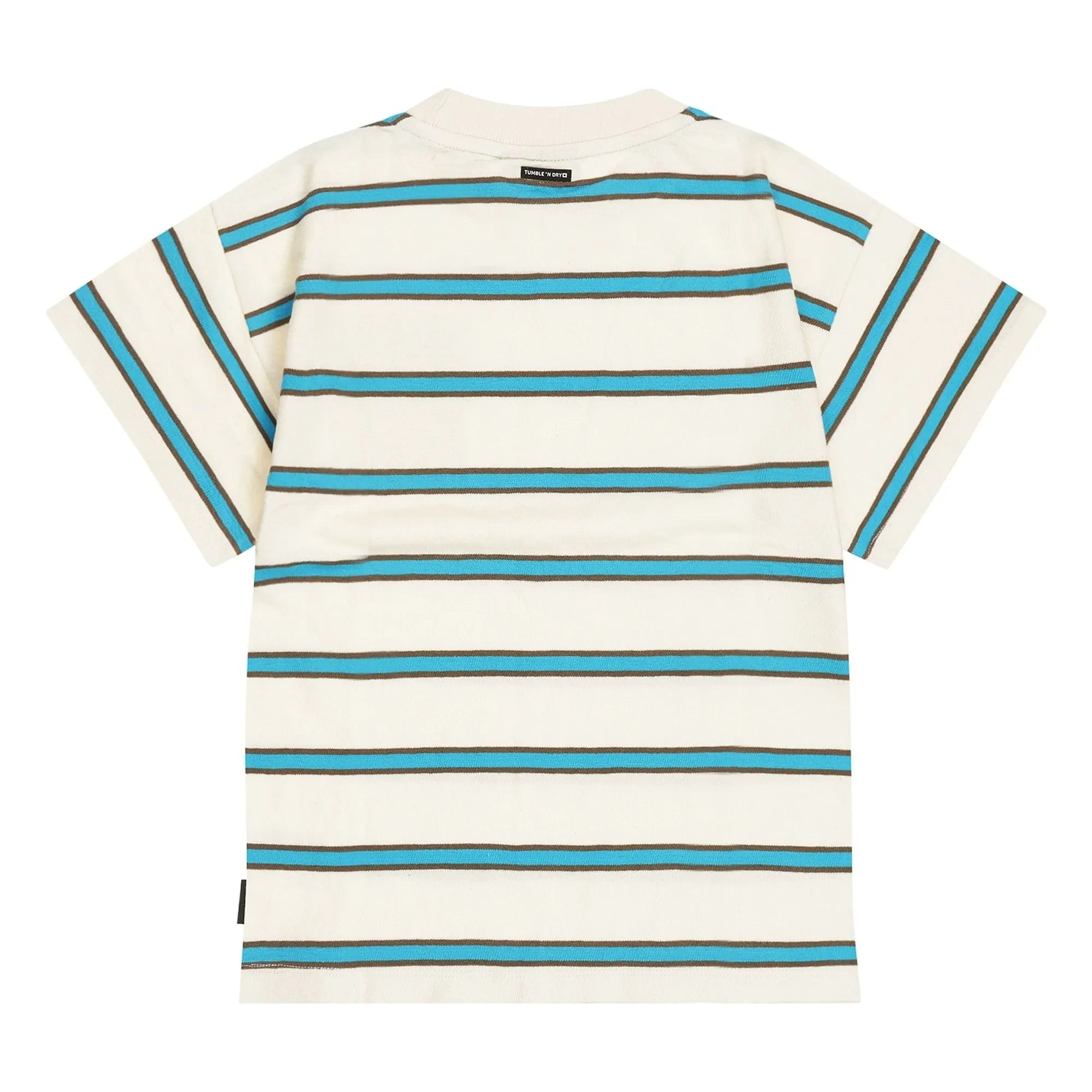 Tumble N'Dry – Oceano Oversize Ringel T-Shirt aus Bio-Baumwolle | Blau