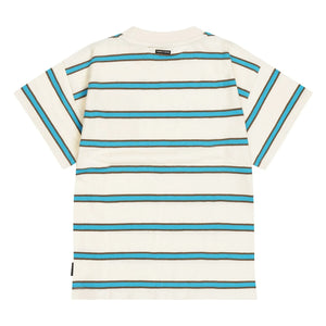 Tumble N'Dry – Oceano Oversize Ringel T-Shirt aus Bio-Baumwolle | Blau