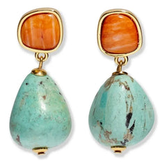 Lizzie Fortunato - Citrus Splash Ohrringe | Blau