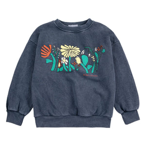 Bobo Choses - Herbalist Bio-Baumwoll-Sweatshirt | Marineblau