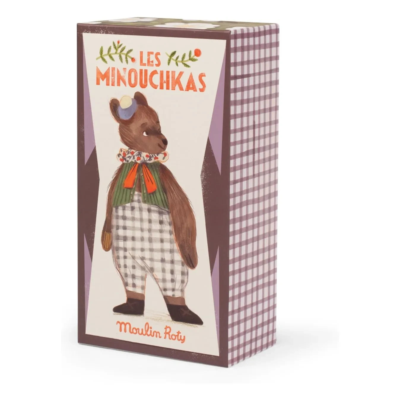 Moulin Roty – Großer Papa-Bär Plüschtier im Karton | Braun