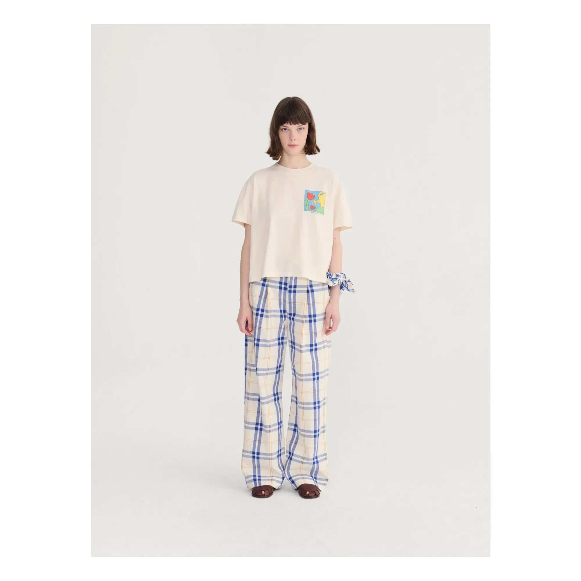 Bobo Choses - Gardening Time organik pamuklu T-shirt | Ekru