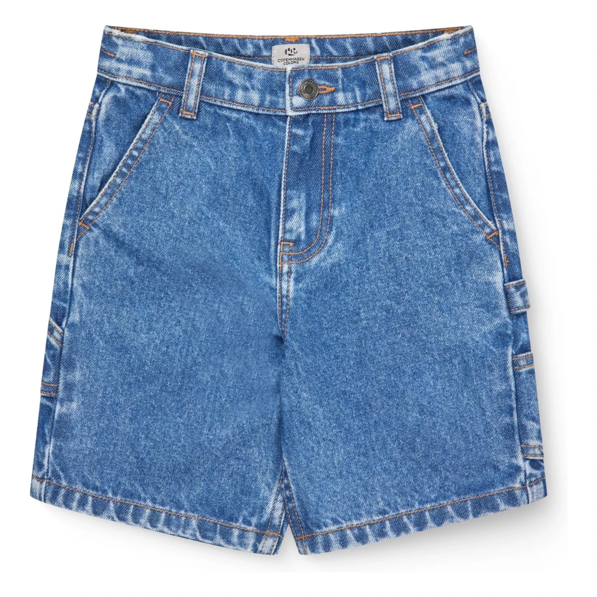 Copenhagen Colors – Jeans Cargo Shorts aus Bio-Baumwolle | Indigo-Blau