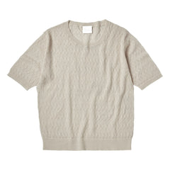 FUB – Pointelle Fine-Knit Merino Wool Sweater – Damenkollektion | Ecru