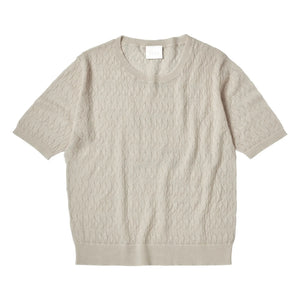 FUB – Pointelle Fine-Knit Merino Wool Sweater – Damenkollektion | Ecru