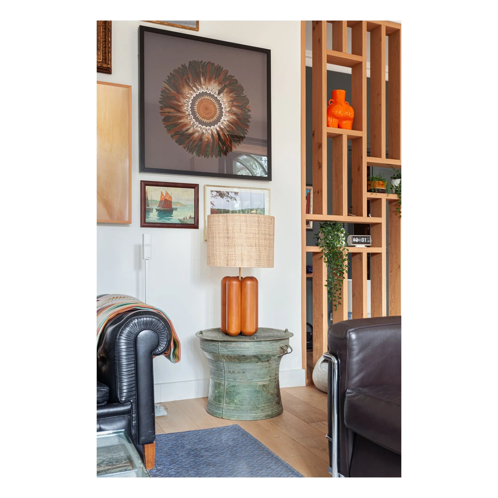 Cosin - Tischlampe Charlotte mit Bastschirm | Natur