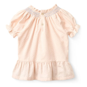 Copenhagen Colors - Bluse mit Kordelzug aus Bio-Baumwolle | Lychee Pink