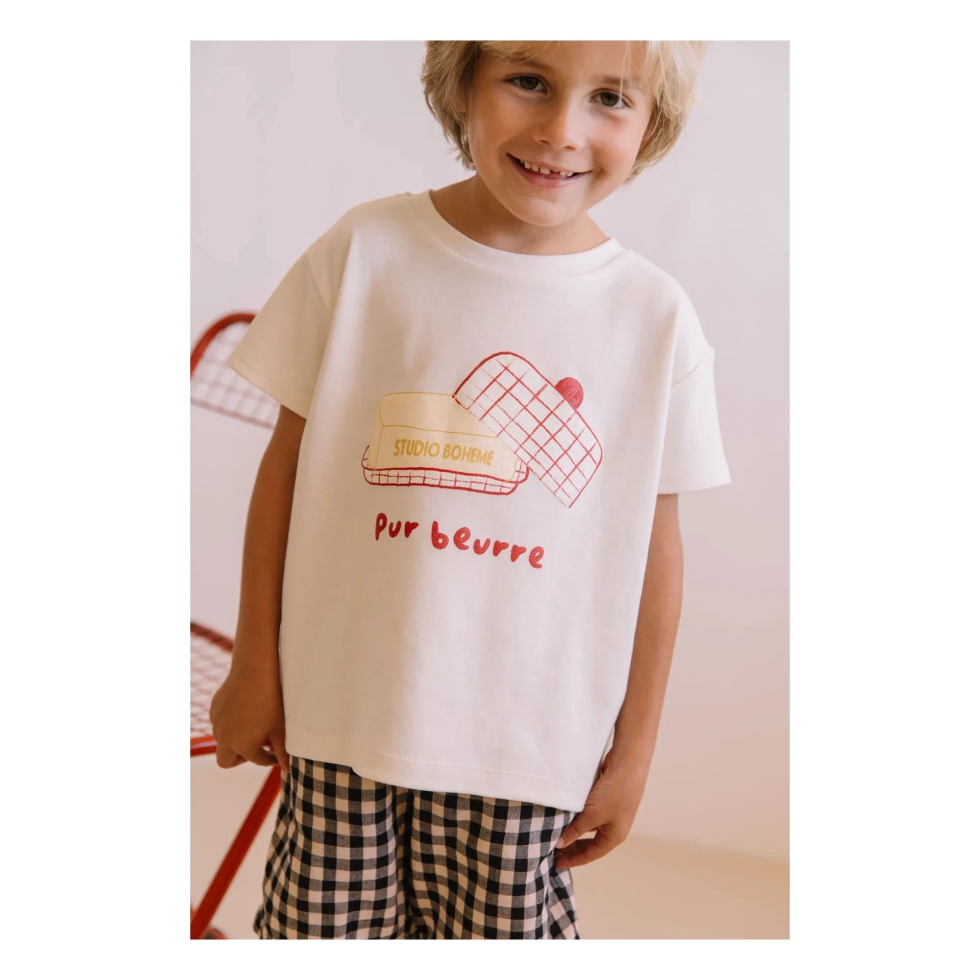 Studio Bohème - Essential Bio-Baumwoll Butter Dish T-Shirt | Ecru