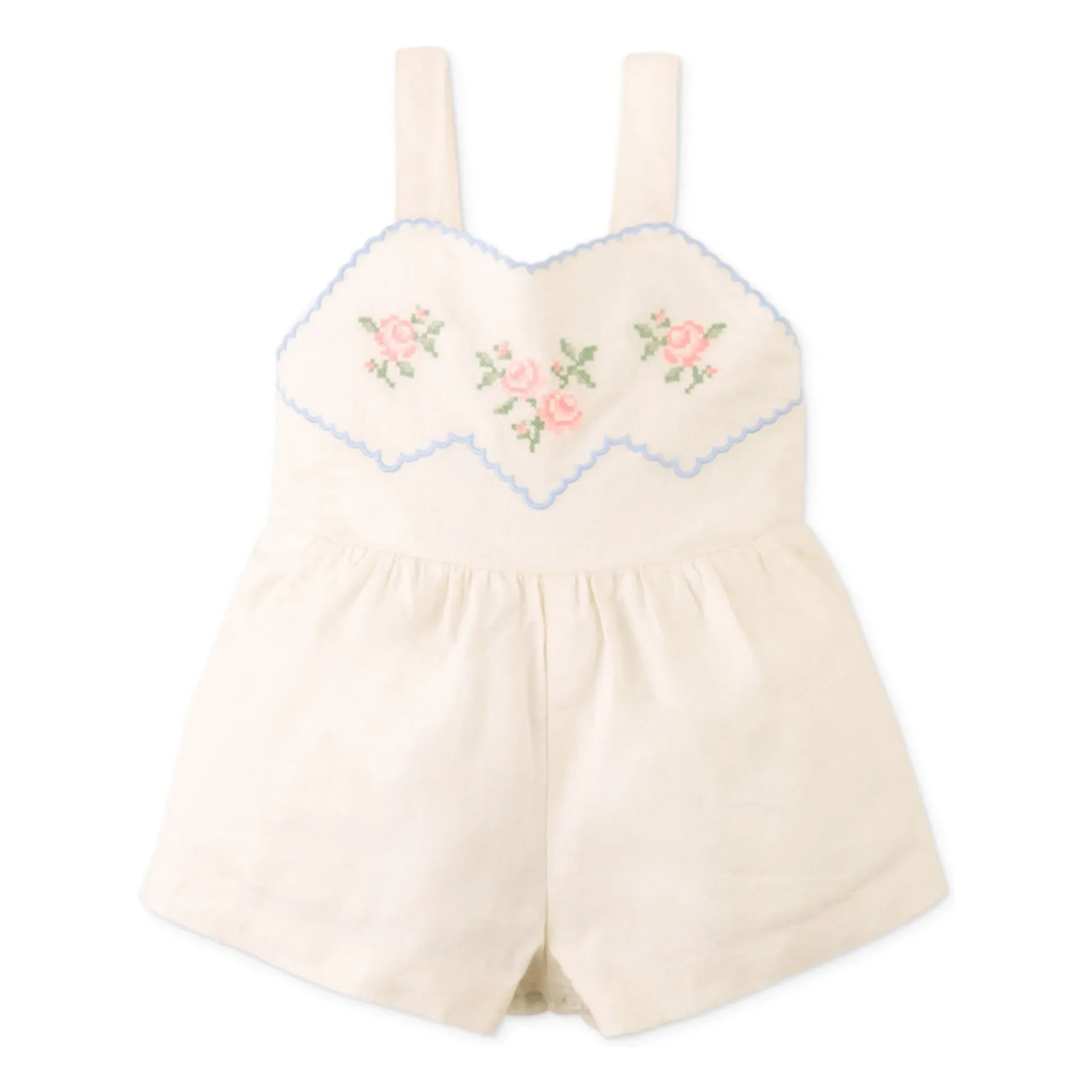 Gingersnaps - Leinen-Genny-Jumpsuit mit Stickerei | Ecru