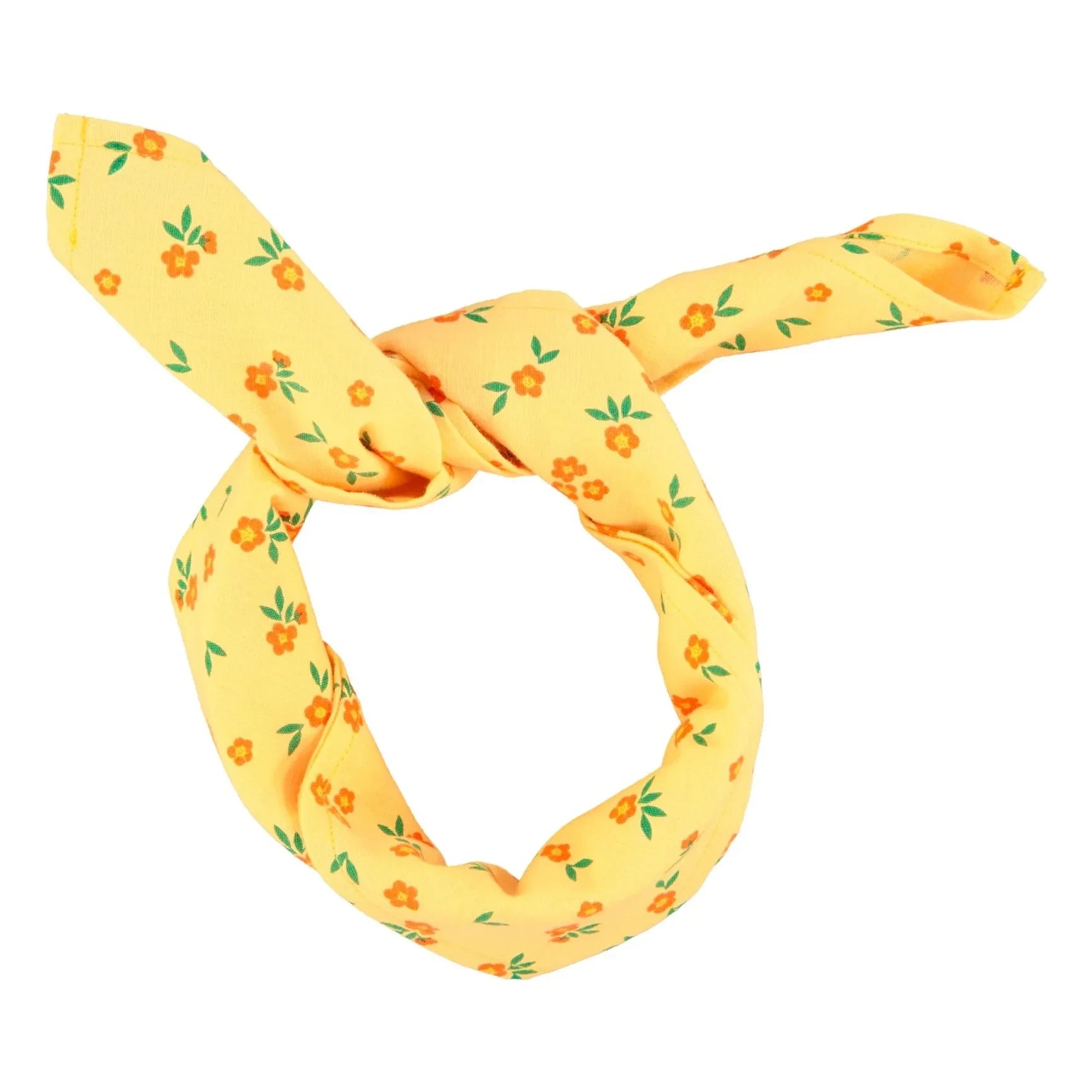 Piupiuchick - Organische Baumwolle Geblümtes Bandana | Gelb