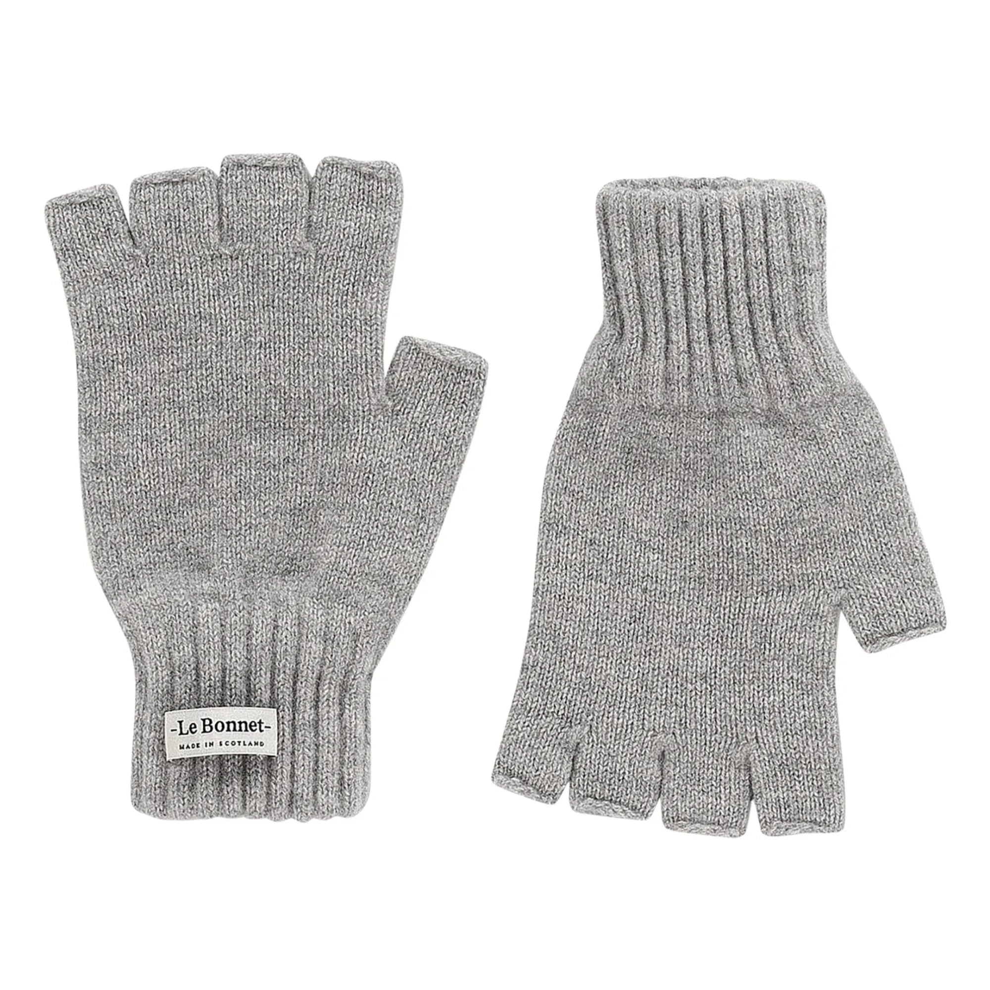 Le Bonnet Amsterdam - Yün ve Angora Eldiven | Gri