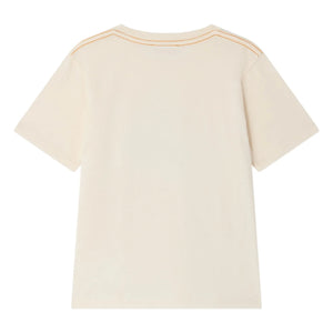 Bonpoint - Thibald Auto T-Shirt Bio-Baumwolle | Elfenbein