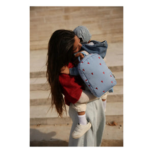 Studio Noos - Puffy Hearts Rucksack | Hellblau