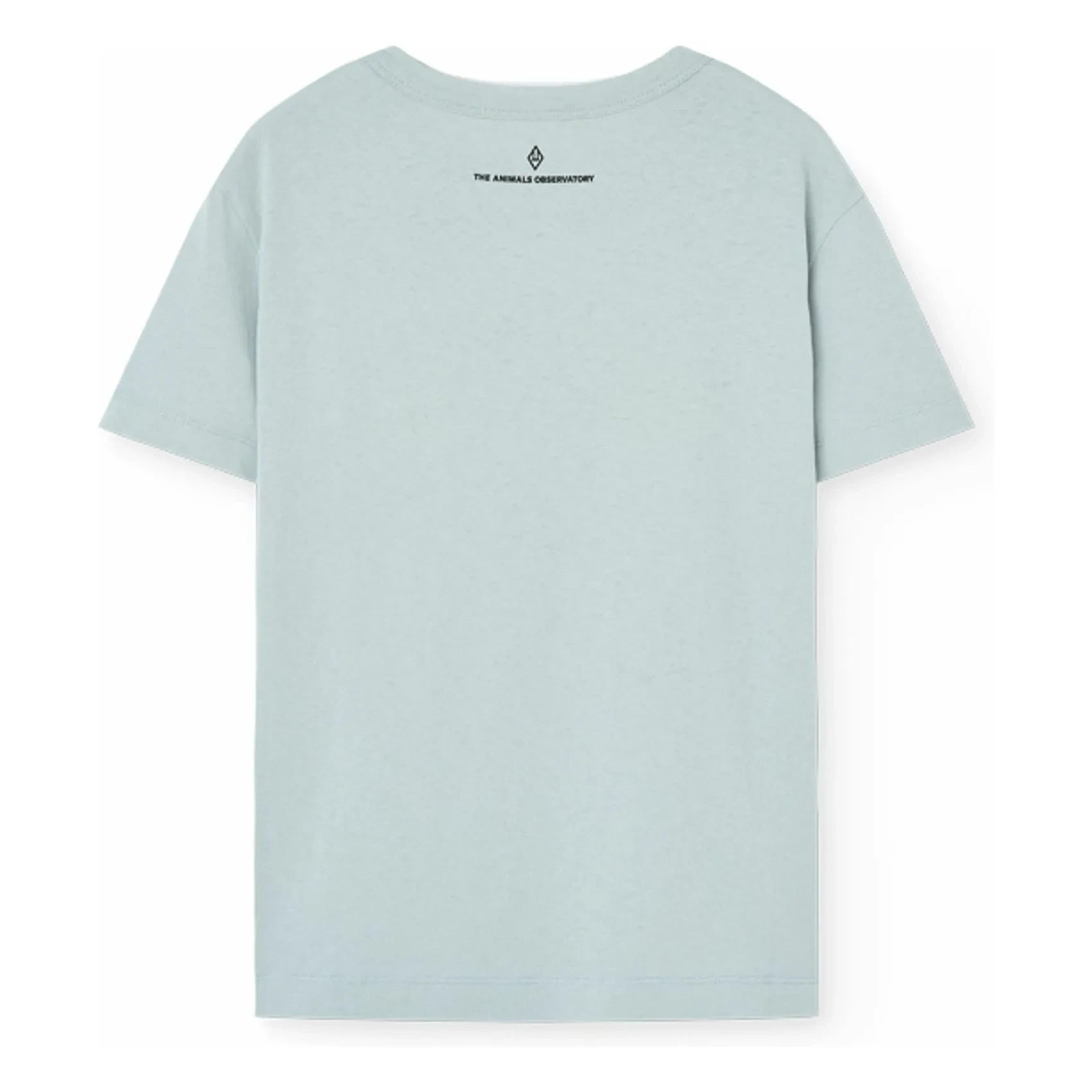 The Animals Observatory - T-Shirt mit Hahn-Motiv Bio-Baumwolle | Hellblau