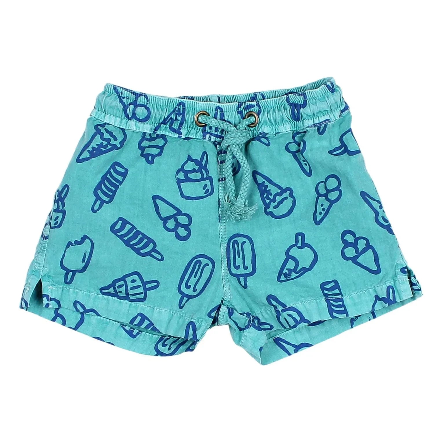 Búho - Bébé Glaces Bio-Badeshorts aus Baumwolle | Türkis