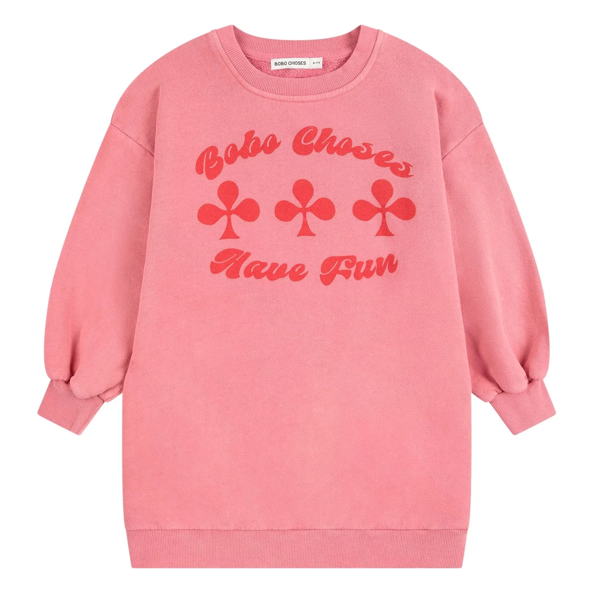 Bobo Choses - Sweatshirt-Kleid aus Bio-Baumwolle | Rosa