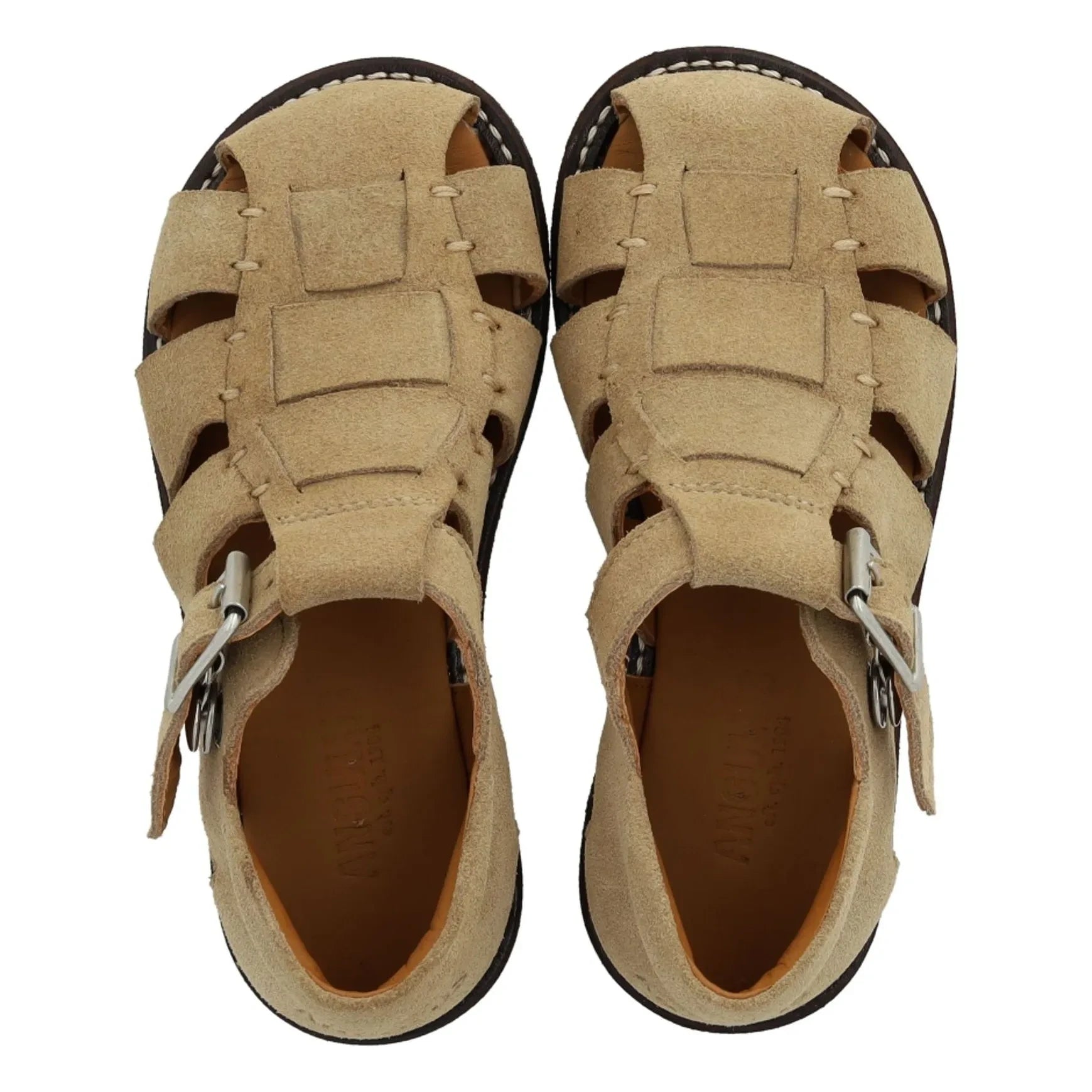 Angulus - Fischer-Sandalen aus Wildleder | Sand