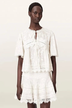 AllSaints pamuklu kadın bluz LILLITH