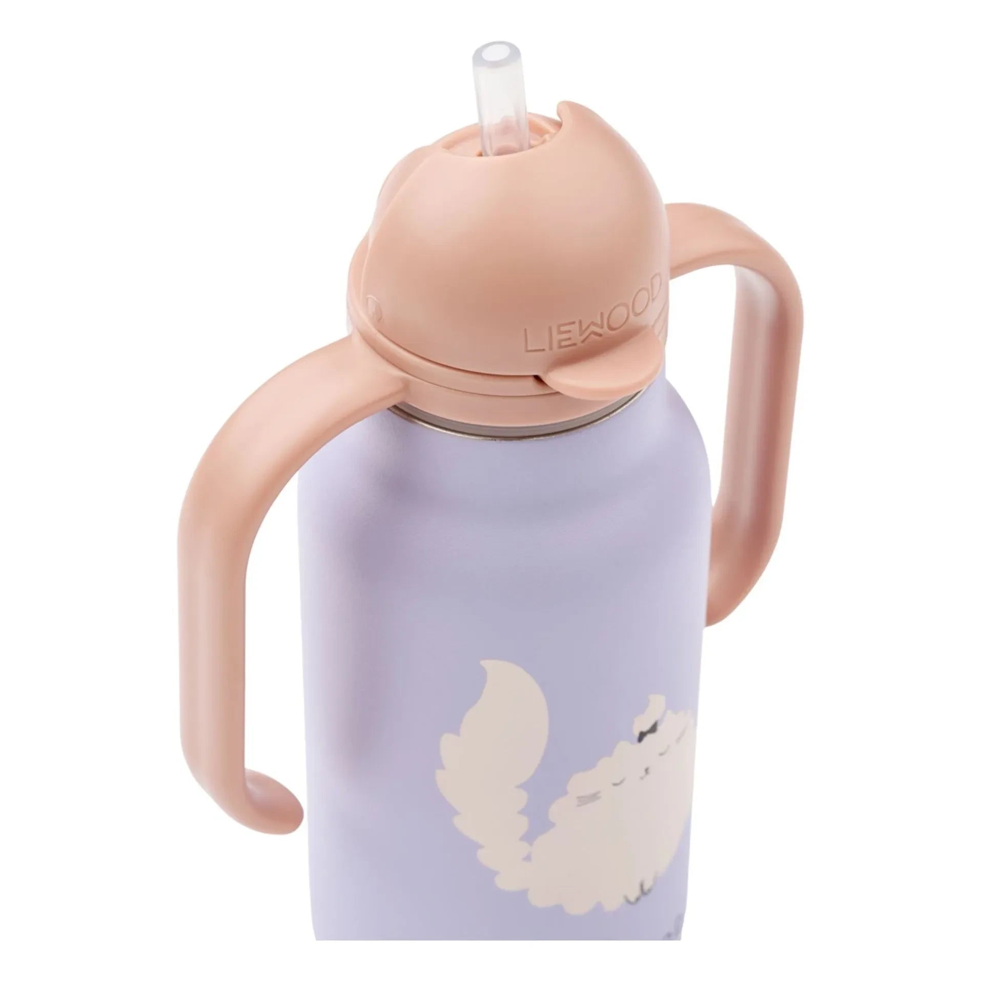 Liewood - Kimmie Paslanmaz Çelik Su Şişesi - 250 ml | Cat/Warm lilac
