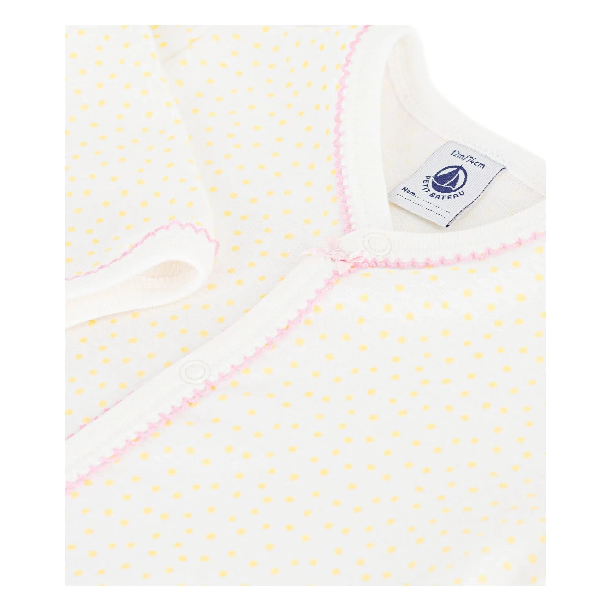 Petit Bateau - Dors Bien Bio-Baumwoll Pyjama | Weiß