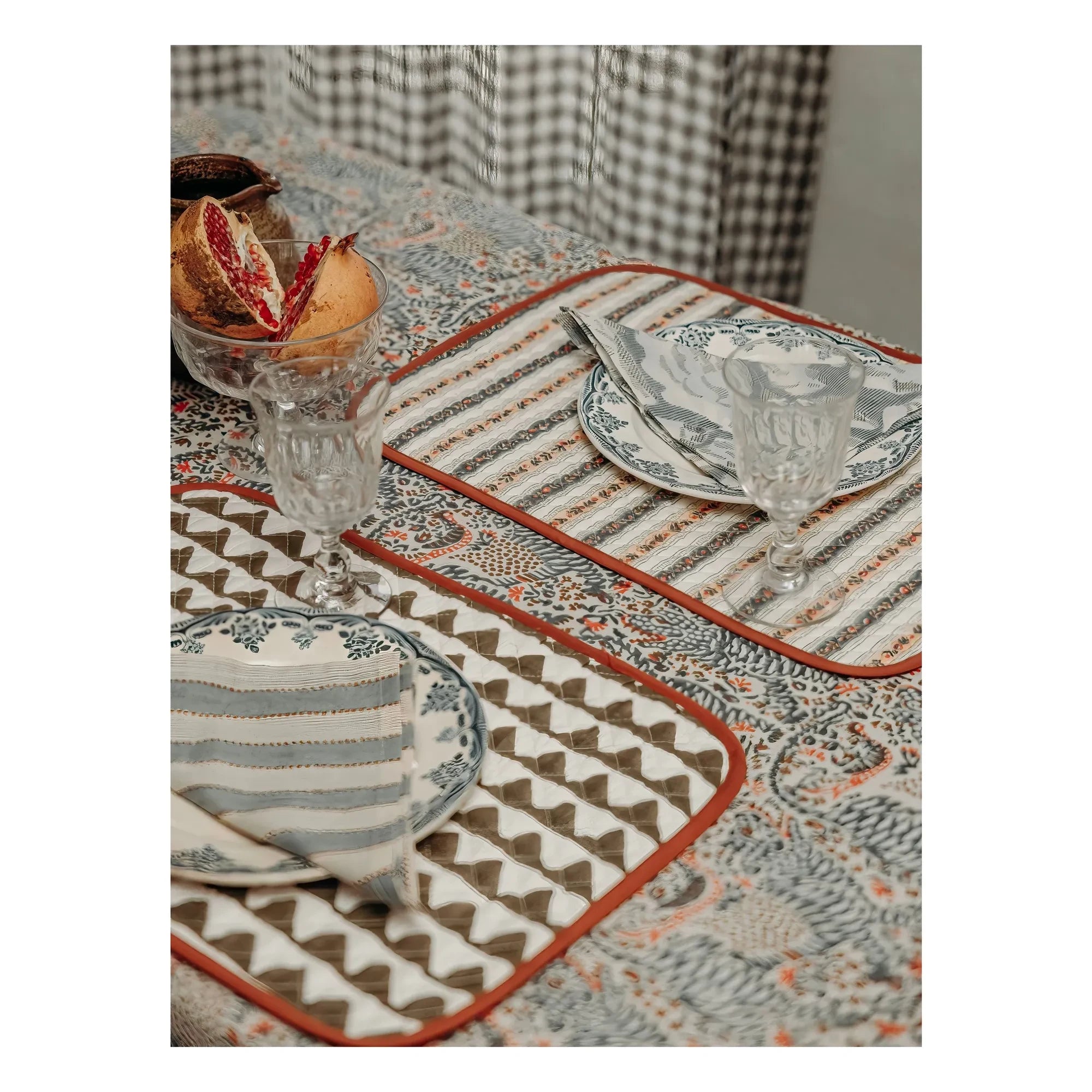 Le Monde Sauvage – London Tischdecke | Blau