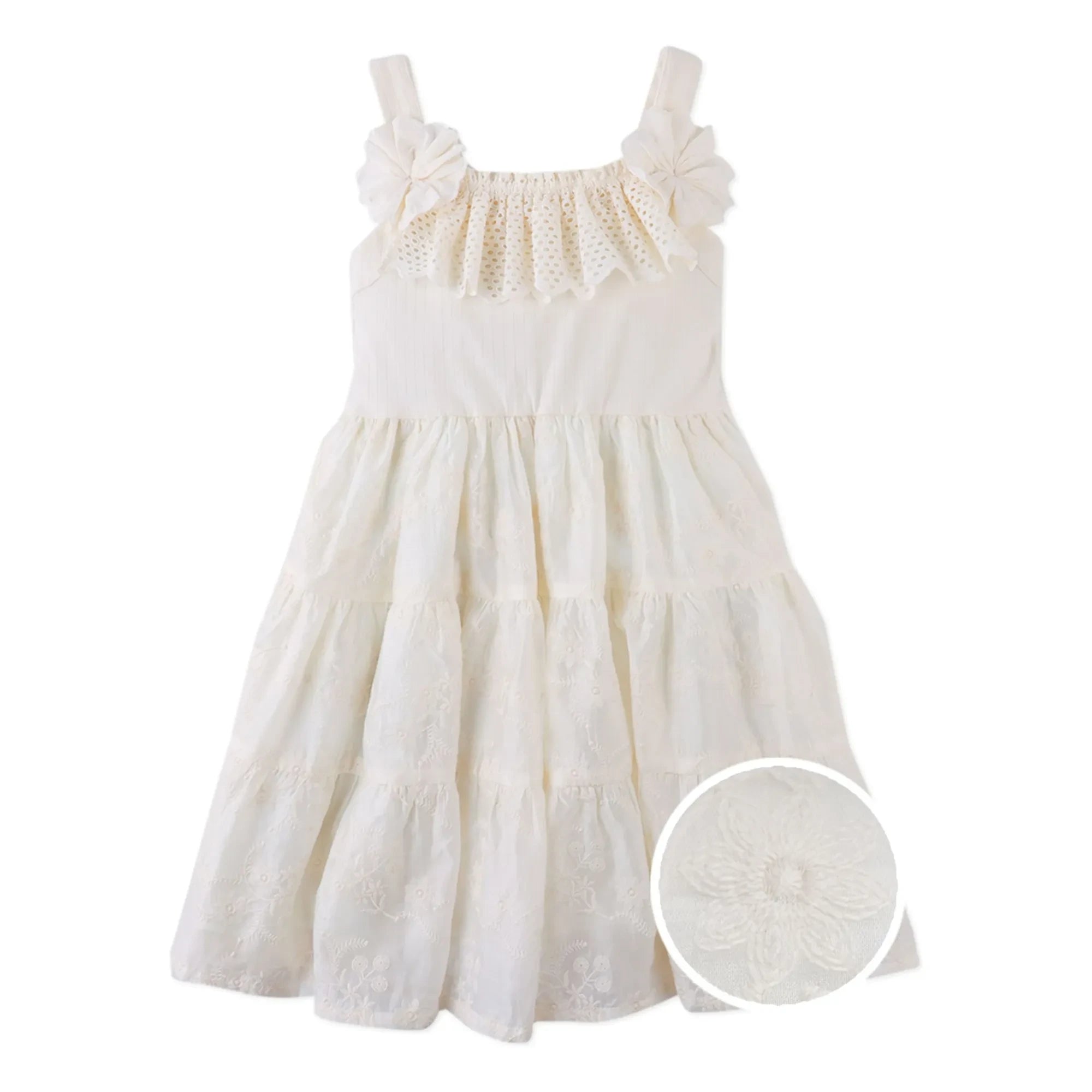 Gingersnaps - Addison Tencel-Kleid mit Volants | Ecru