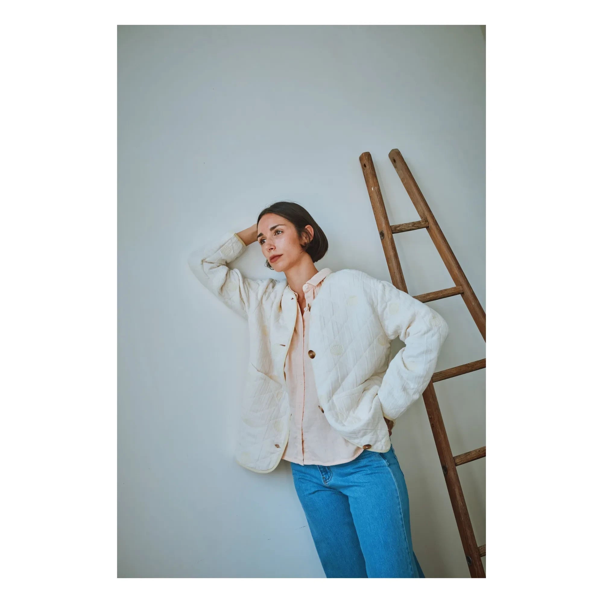Poudre Organic - Gesteppte Jacke aus Bio-Baumwolle mit Hirse | Gelb