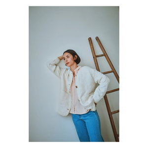 Poudre Organic - Gesteppte Jacke aus Bio-Baumwolle mit Hirse | Gelb