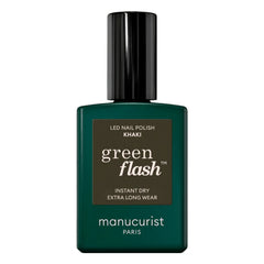 Manucurist - Green Flash Halbpermanenter Nagellack - 15 ml | Khaki