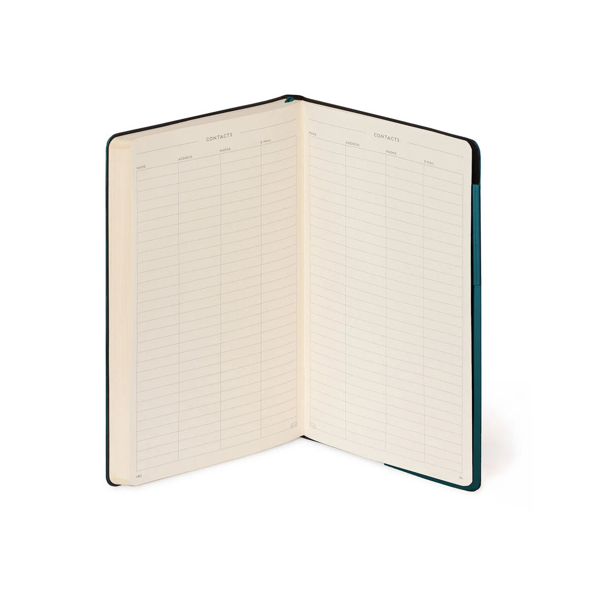 Legami - Liniert Notizbuch mit monochromem Softcover - Tiefteal - Mein Notizbuch