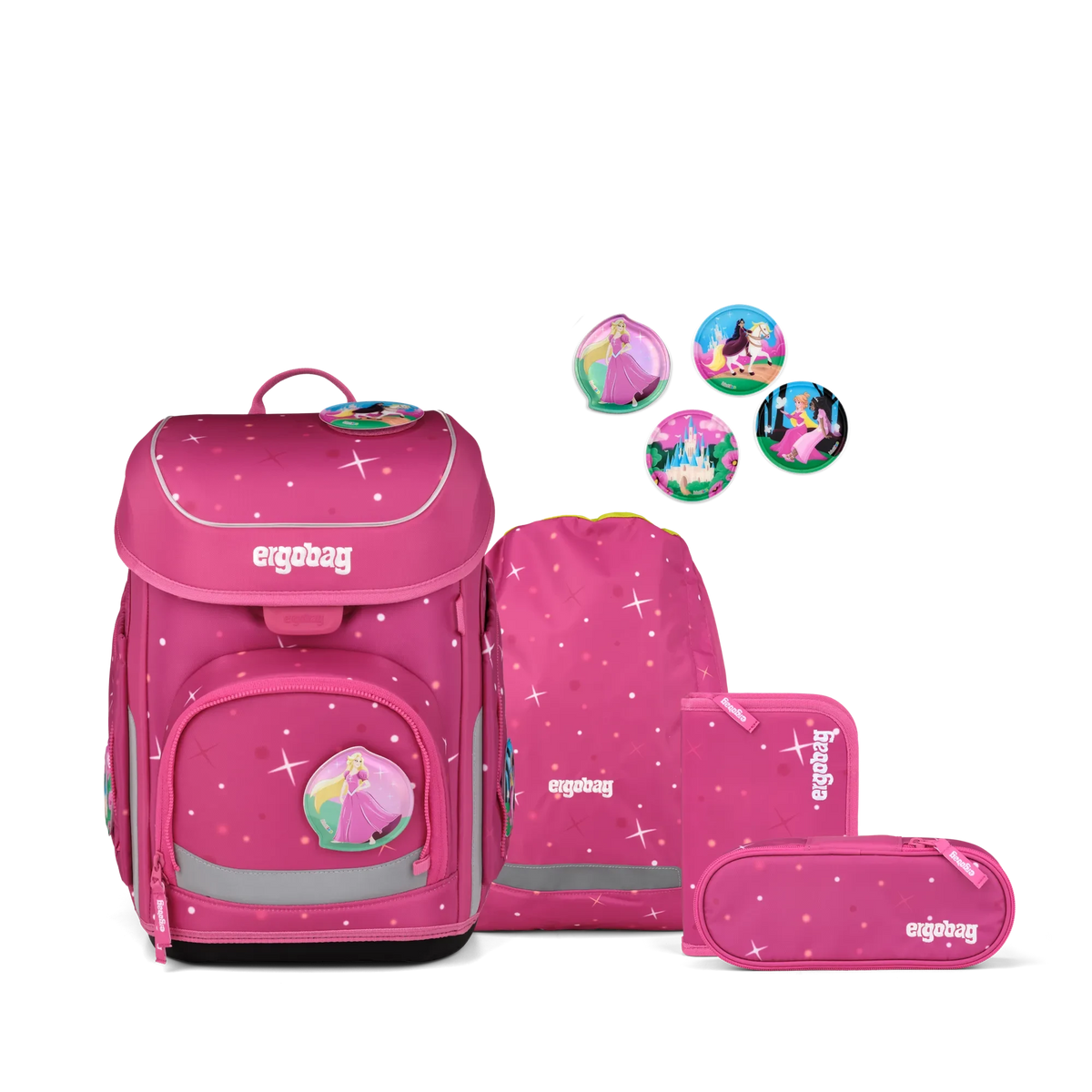 Ergobag - Schulranzen-Set cubo Wonbearcastle