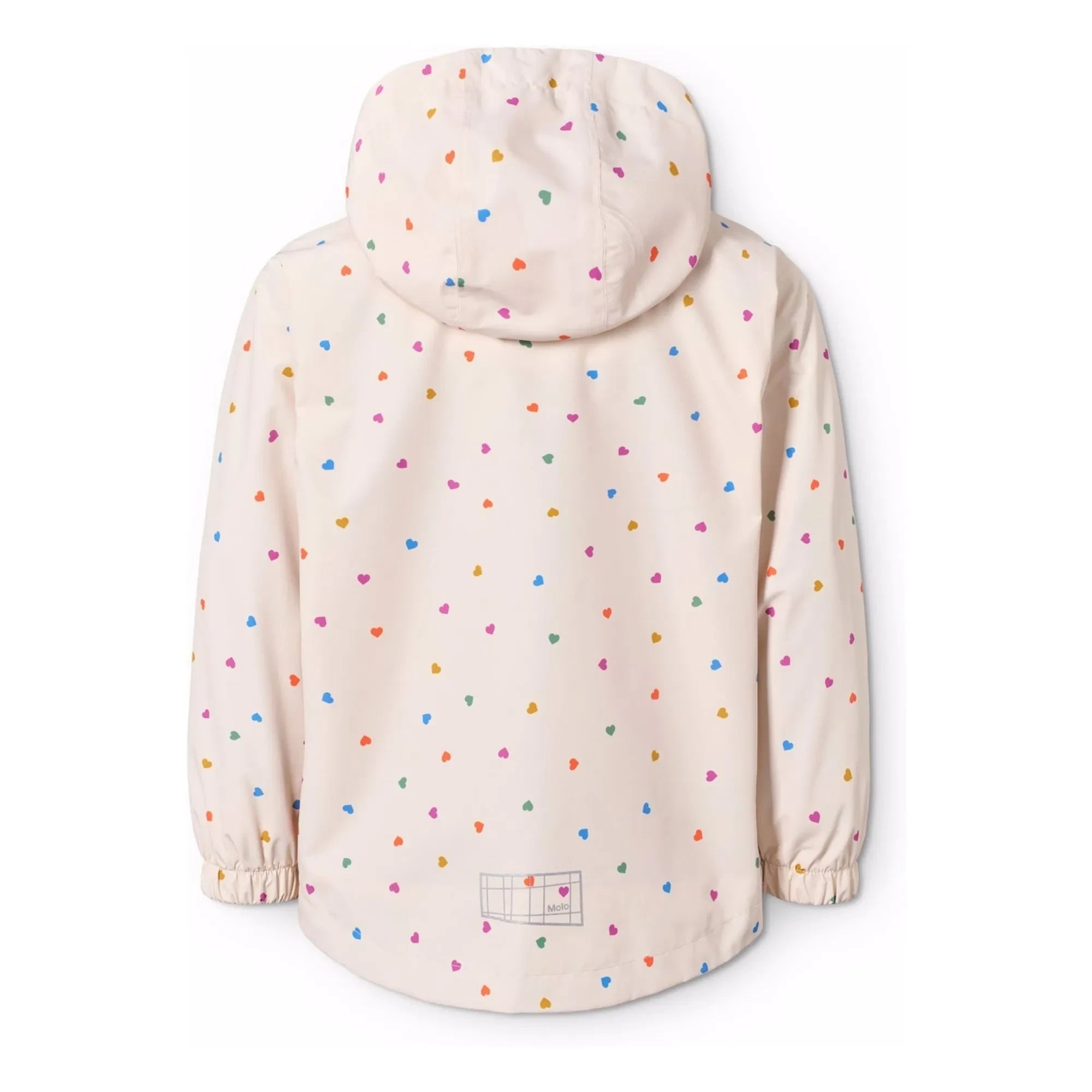 Molo - Waiton Cœurs Regenjacke aus recycelten Fasern | Blassrosa