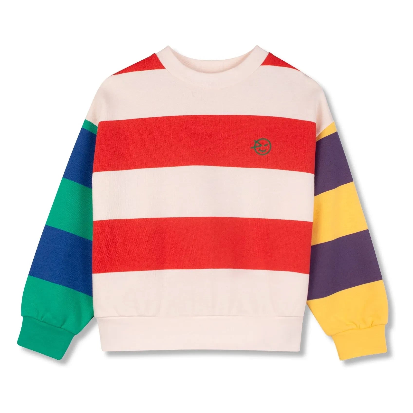 Wynken - Gestreiftes Sweatshirt aus Bio-Baumwolle | Ecru