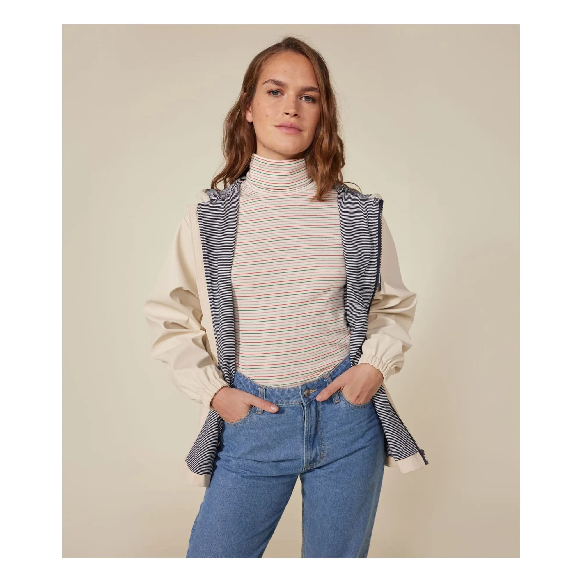 Petit Bateau - Taxine Wachsjacke | Ecru