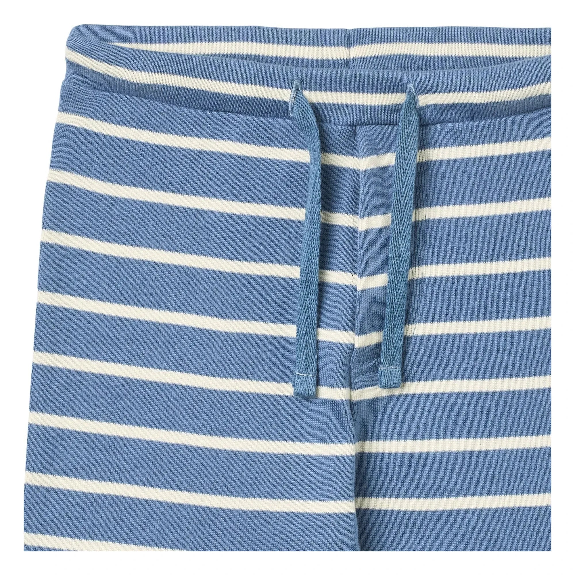 Wheat - Manfred Gestreifte Bio-Baumwoll-Jeggings | Blau