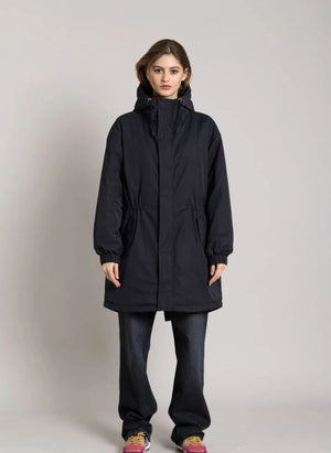 Smallable Woman - Zebra Geri Dönüştürülmüş Elyaf Astarlı Parka | Siyah