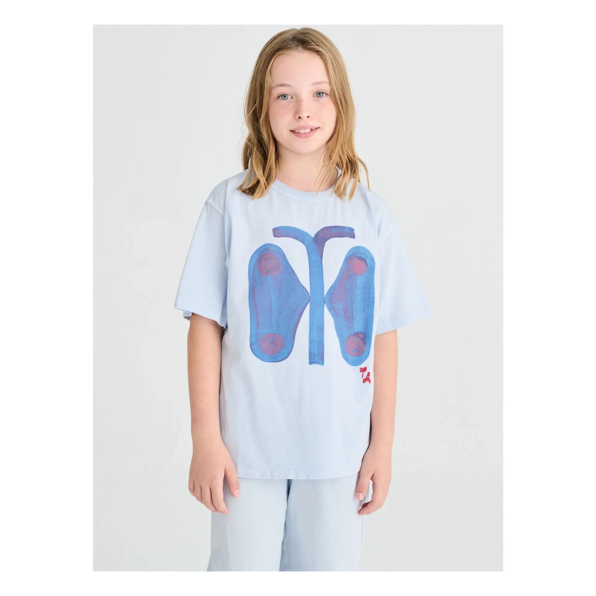True Artist - Bio-Baumwoll-Schmetterling-Shirt | Hellblau
