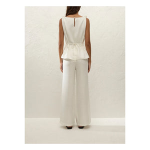 Faithfull the Brand - Ecru Top Flor Leinen