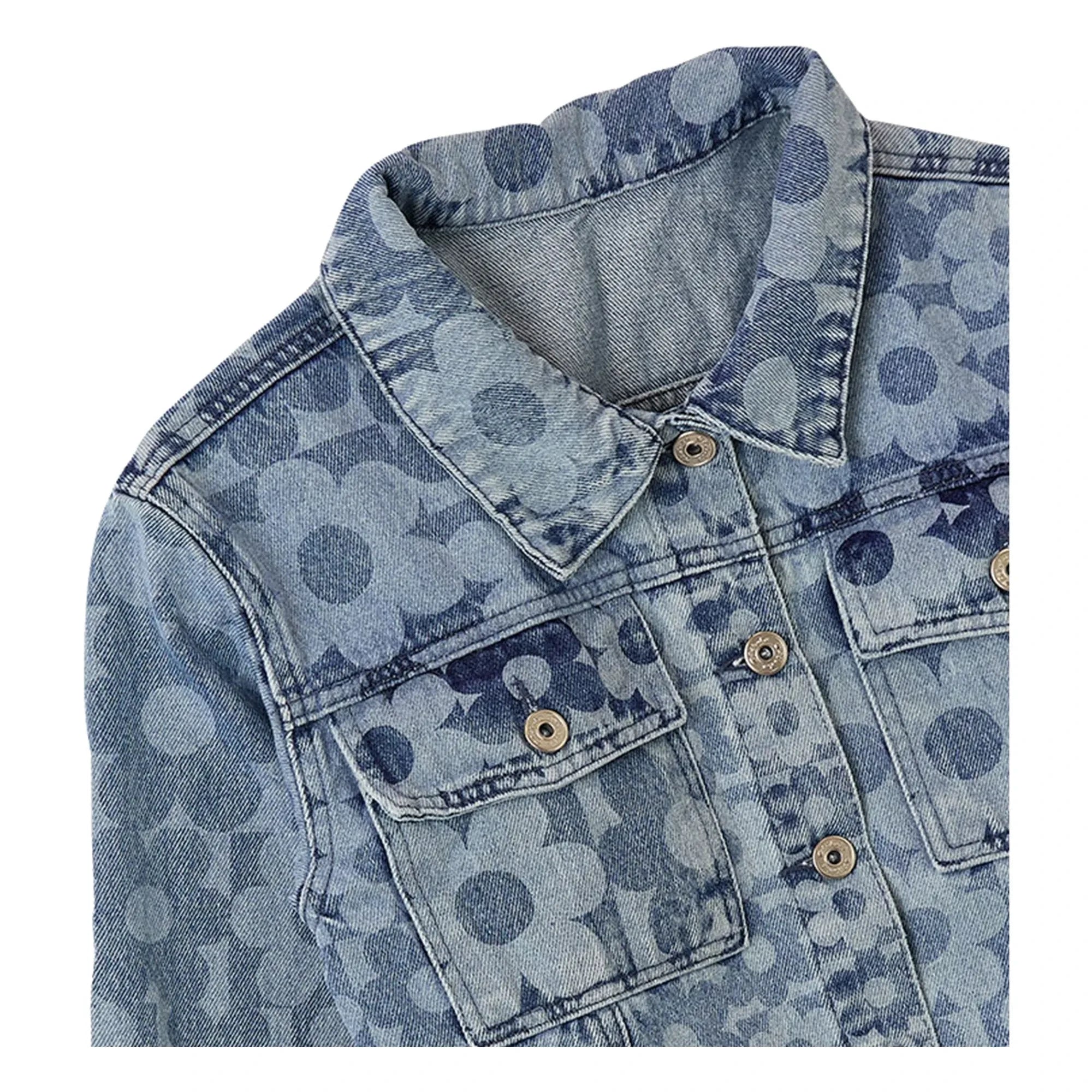 Fabula - Jeans Blumenjacke | Hellblau