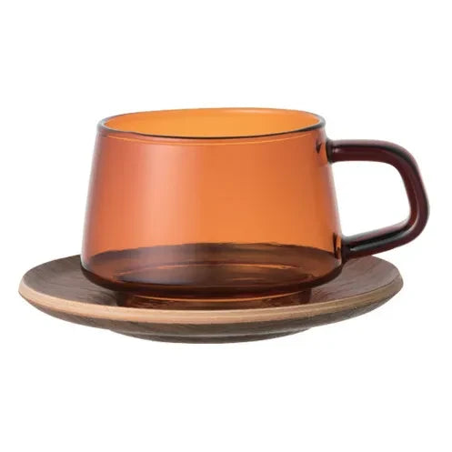 Kinto - Sepia Tik Tasse und Untertasse | Amber