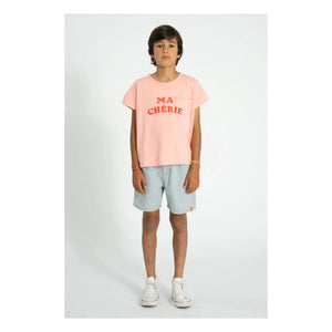 Piupiuchick - Gestreifte Jeansshorts | Blau